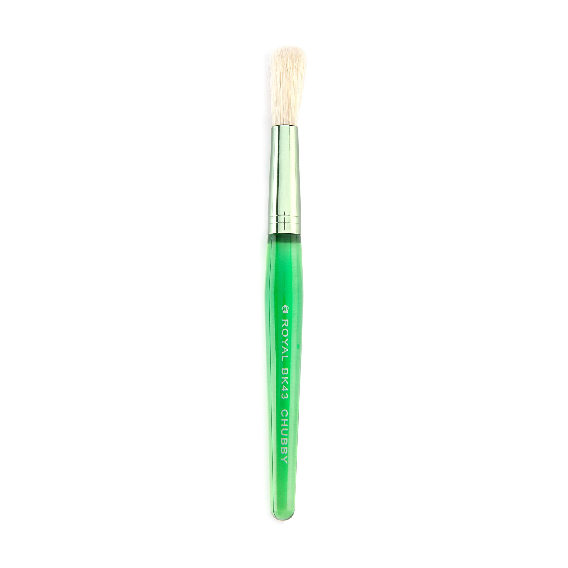 BK43 - Green Toddler Chubby Round Brush