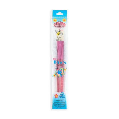 BK50 - Red Toddler Chubby Flat Brush packaging front