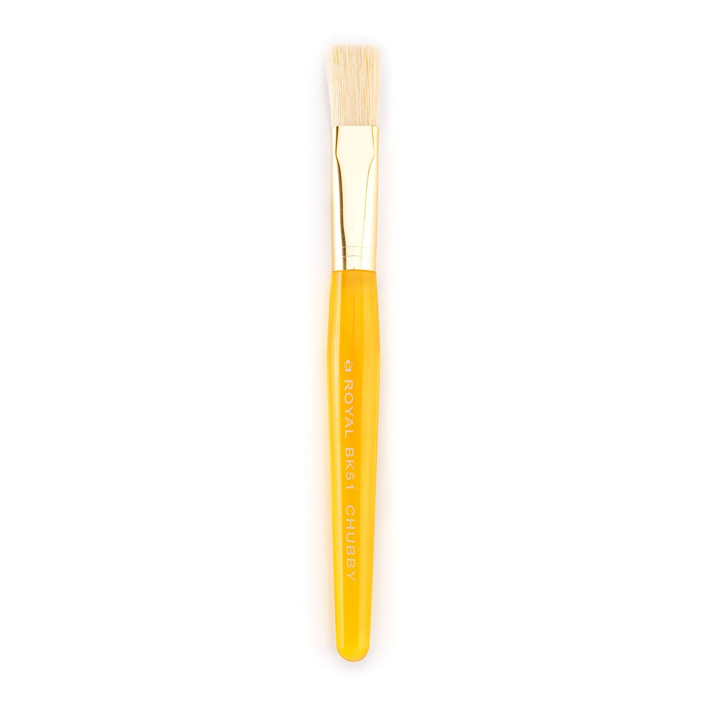 BK51 - Yellow Toddler Chubby Flat Brush
