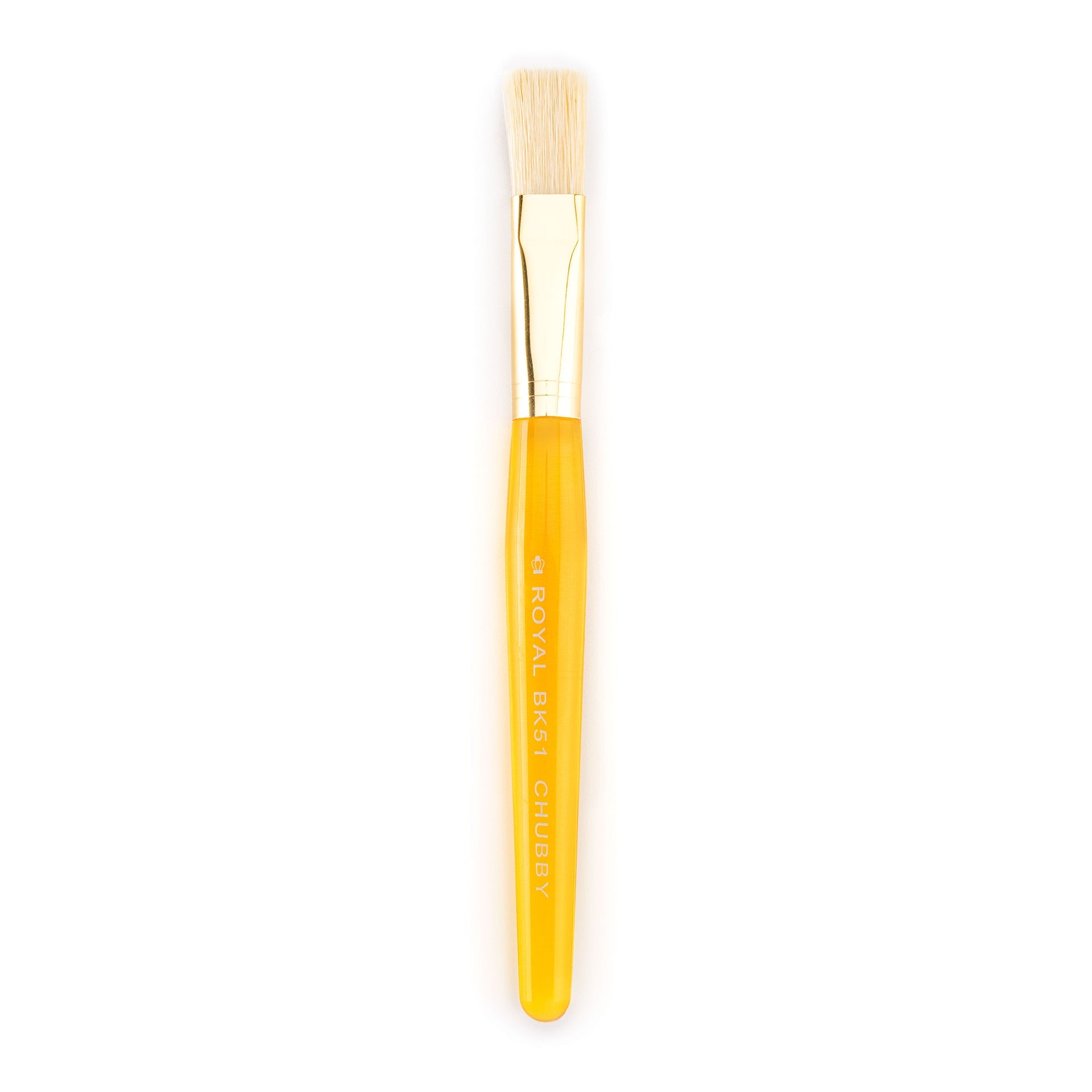 BK51 - Yellow Toddler Chubby Flat Brush