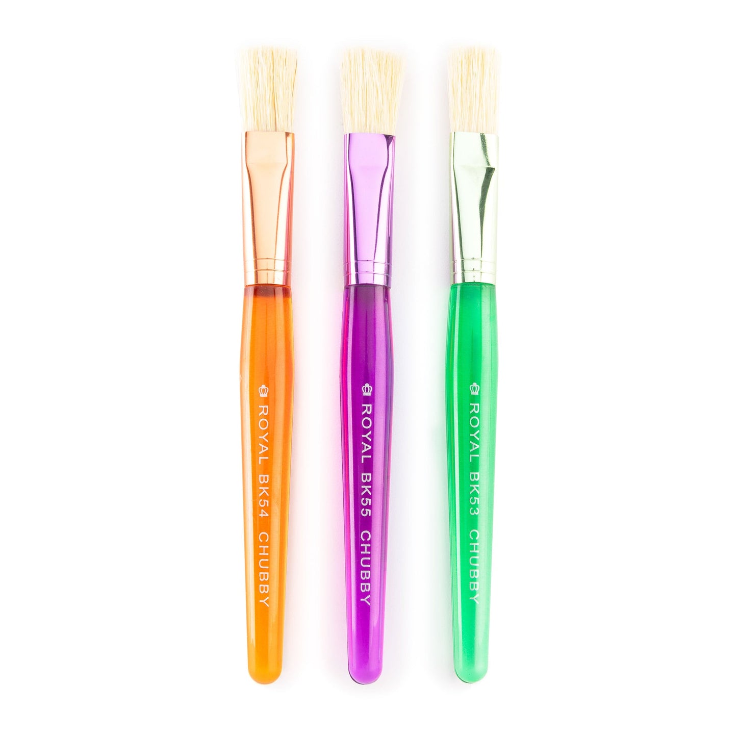 BK619 - Big Kid's Choice™ 3pc Chubby Flat Brush Set