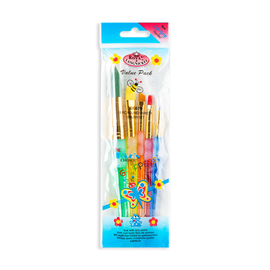 BK676 - Big Kid's Choice™ 5pc Variety Brush Set packaging front