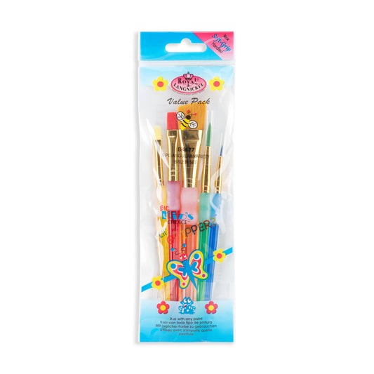 BK677 - Big Kid's Choice™ 5pc Variety Brush Set packaging front