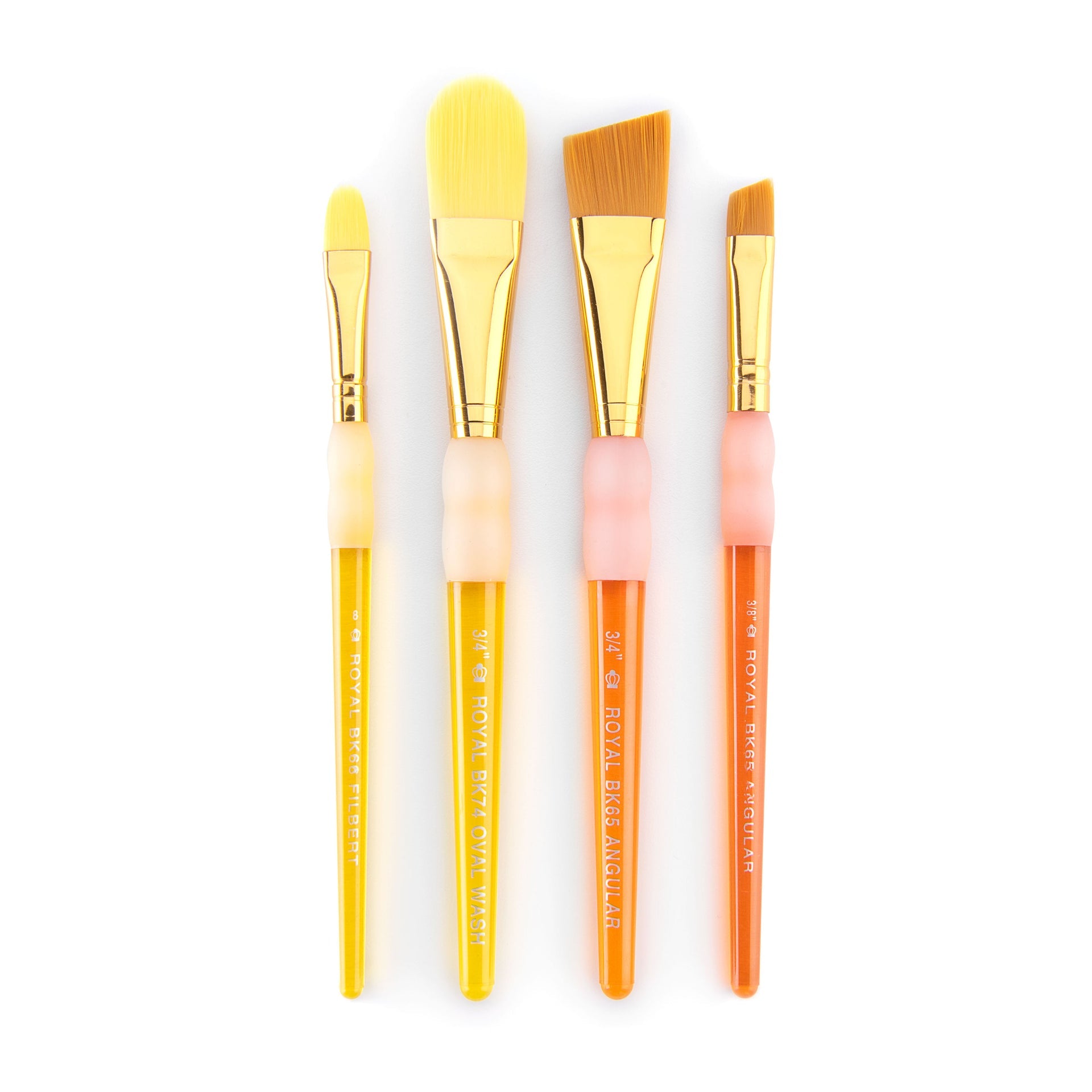 BK692 | Big Kid's Choice 4pc Lil' Grippers™ Filbert/Angular Brush