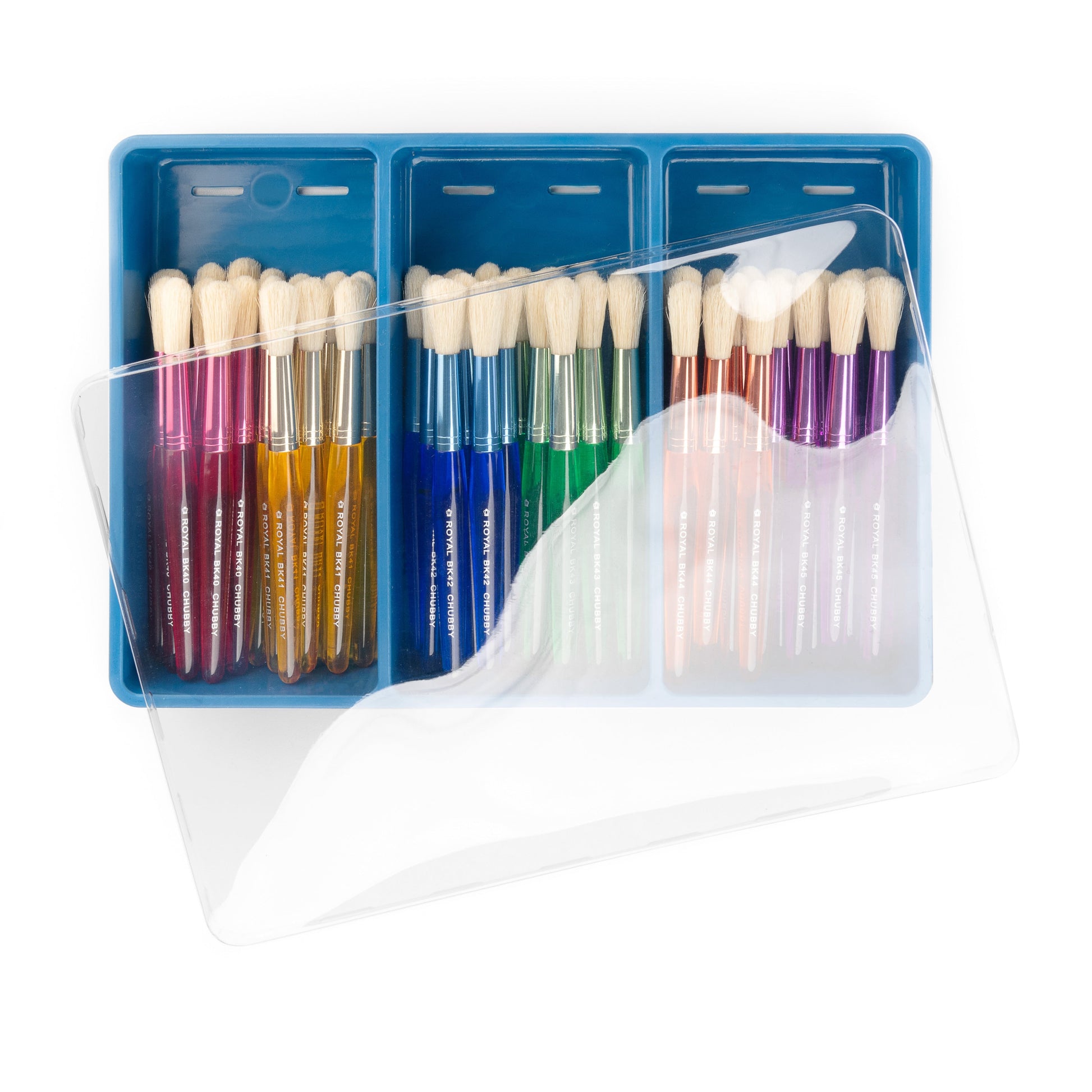 BKCHUBRND-48 - Big Kid's Choice™ 48pc Chubby Round Brush Set packaging front
