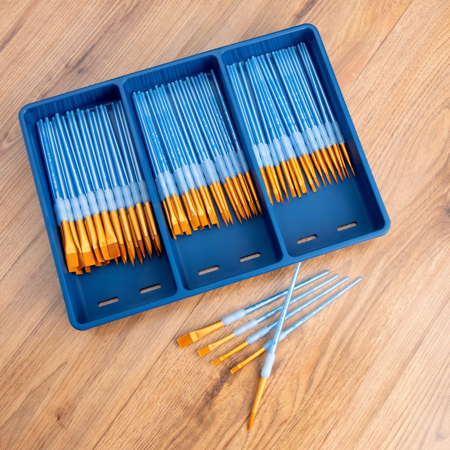 BLBOX-CCCOMBO-72 | 72pc Crafter's Choice™ Round & Flat Brush Blue Box Set