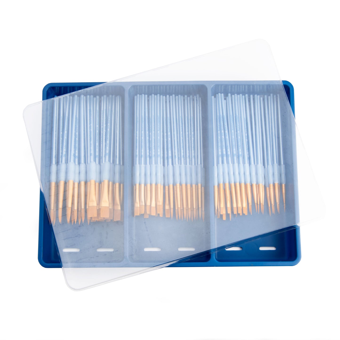 BLBOX-CCCOMBO-72 | 72pc Crafter's Choice™ Round & Flat Brush Blue Box Set