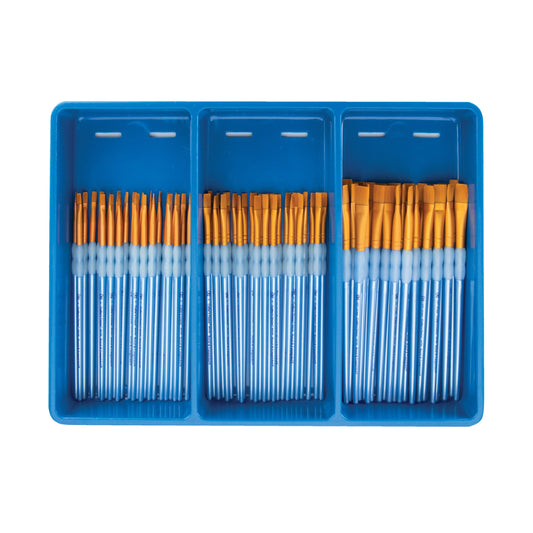 BLBOX-CCSHD-72 | 72pc Crafter's Choice™ Shader Brush Blue Box Set