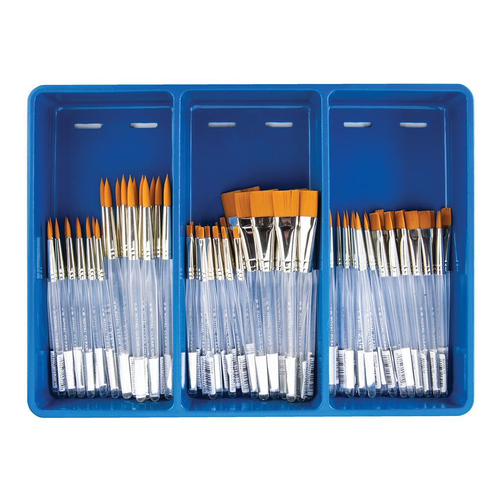 CCCAD-72 - Clear Choice™ 72pc Classroom Caddie Brush Set