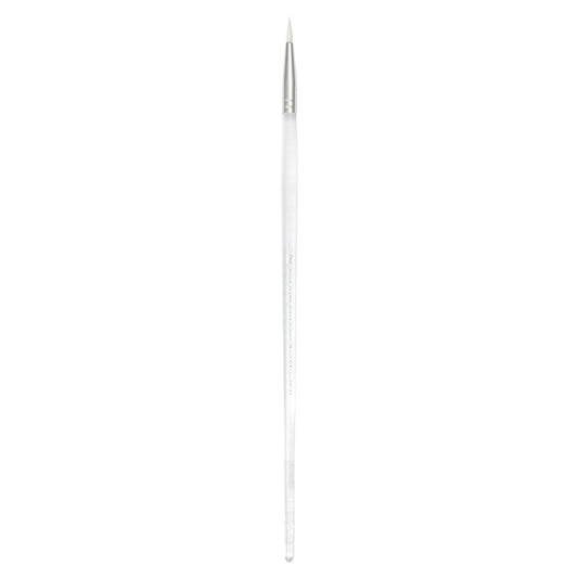 CL1259-1 - Clear Choice™ Long Handle White Taklon Round Brush Size 1