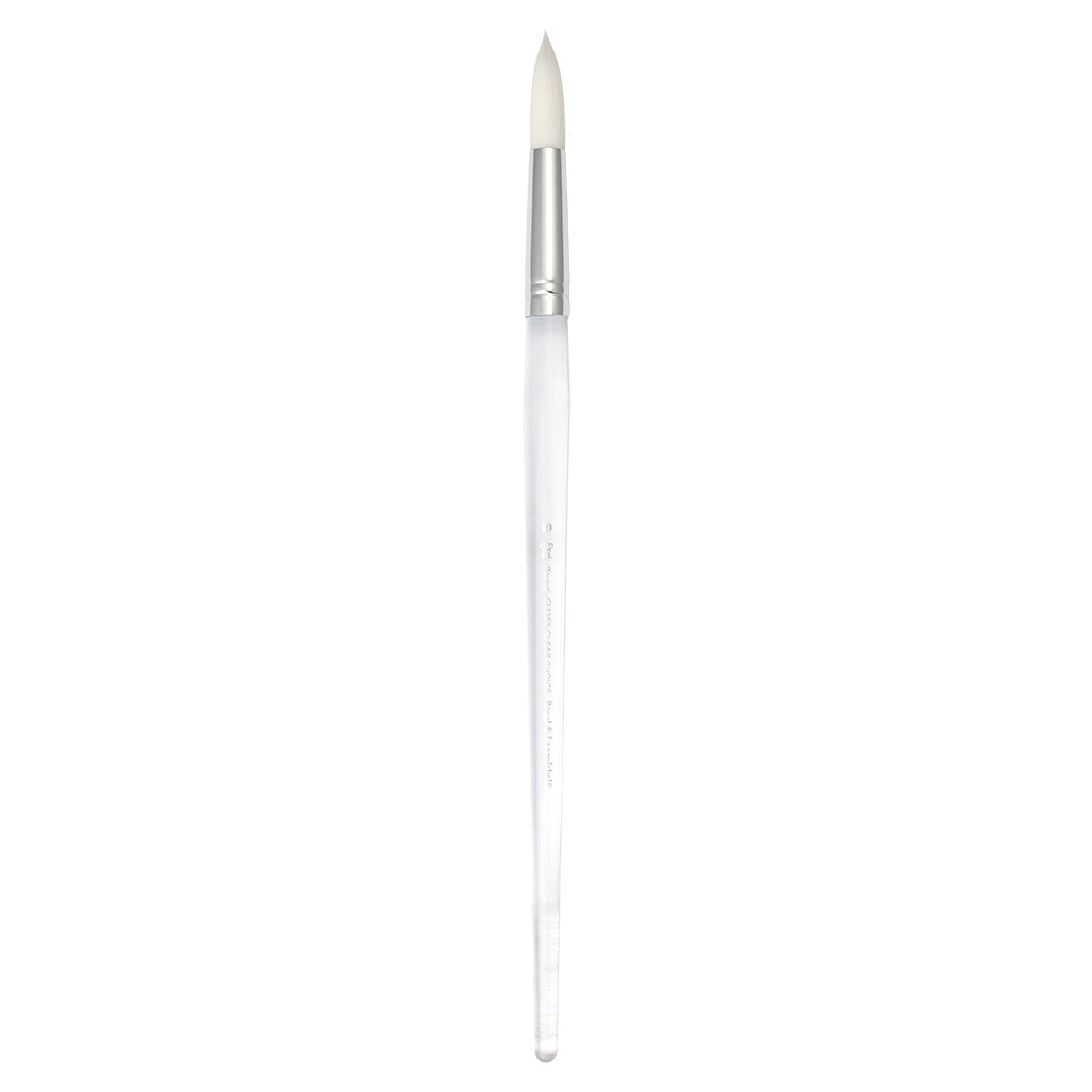 CL1259-10 - Clear Choice™ Long Handle White Taklon Round Brush Size 10