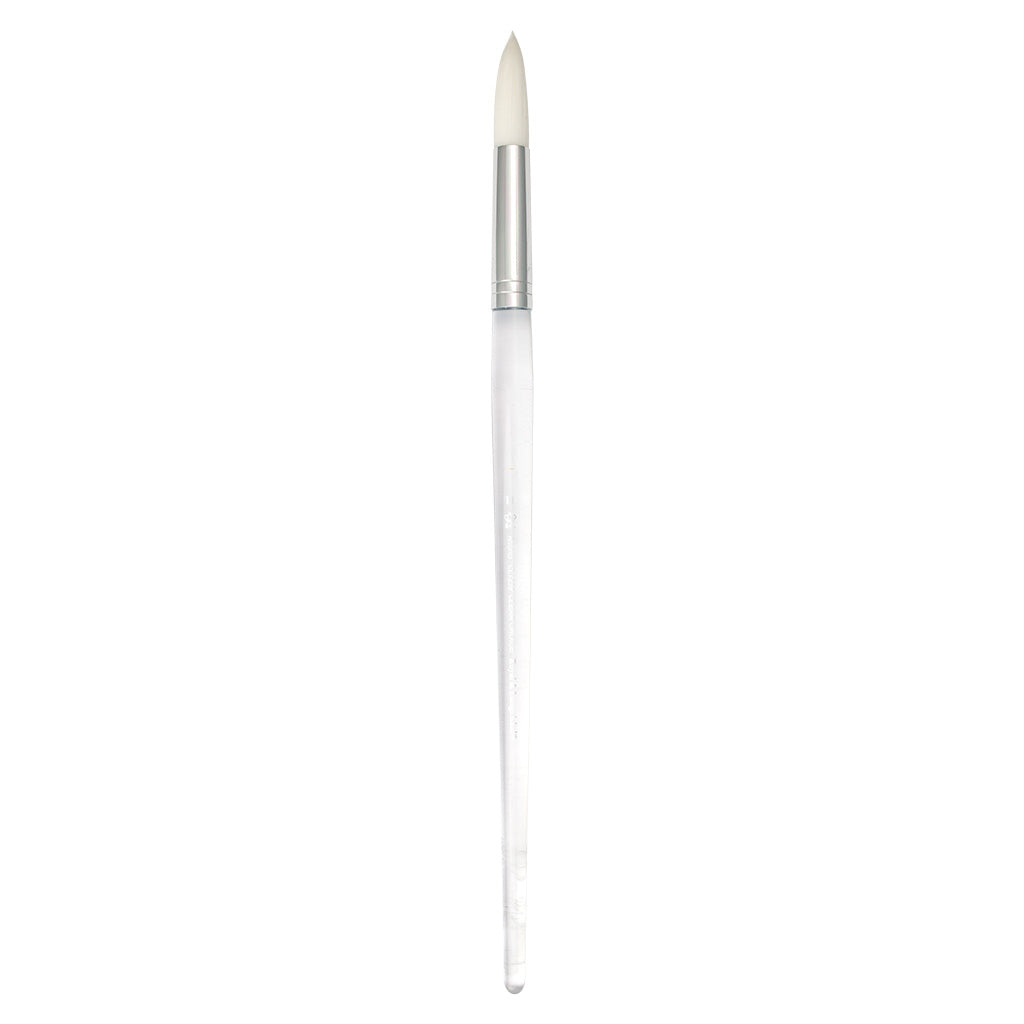 CL1259-11 - Clear Choice™ Long Handle White Taklon Round Brush Size 11