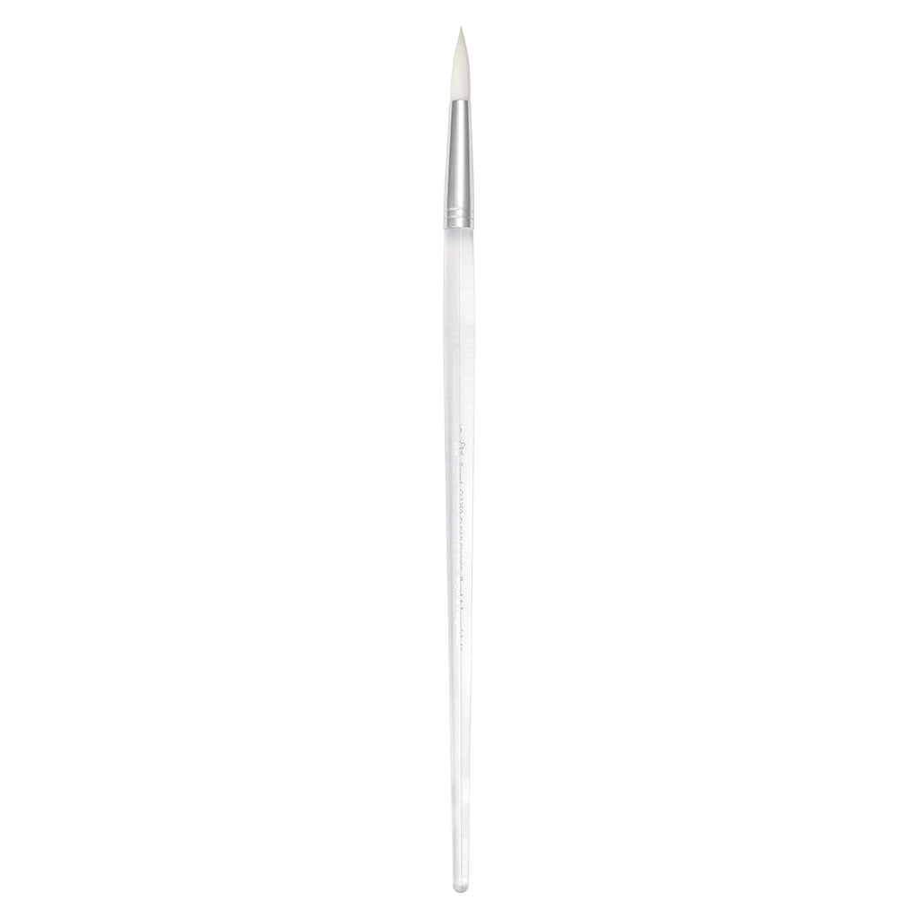 CL1259-7 - Clear Choice™ Long Handle White Taklon Round Brush Size 7