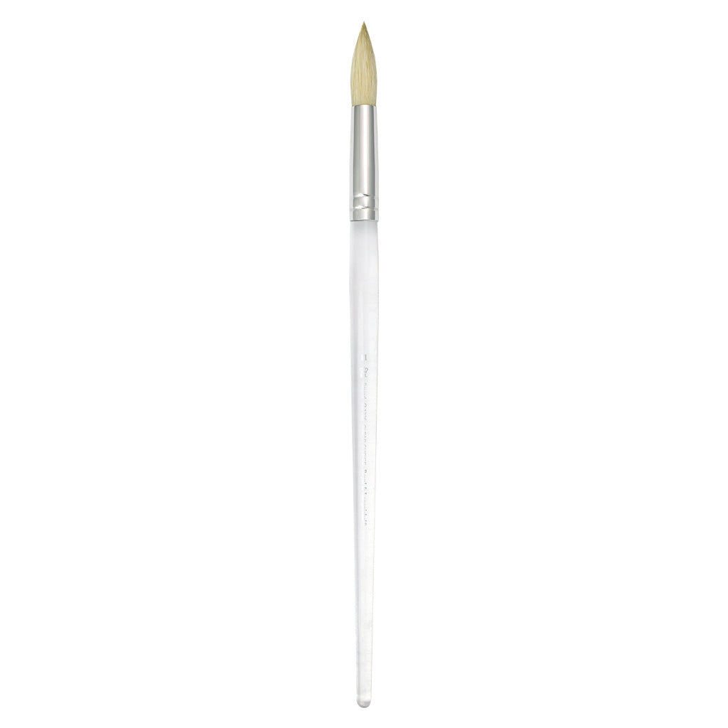 CL1325-11 - Clear Choice™ Long Handle White Bristle Round Brush Size 11