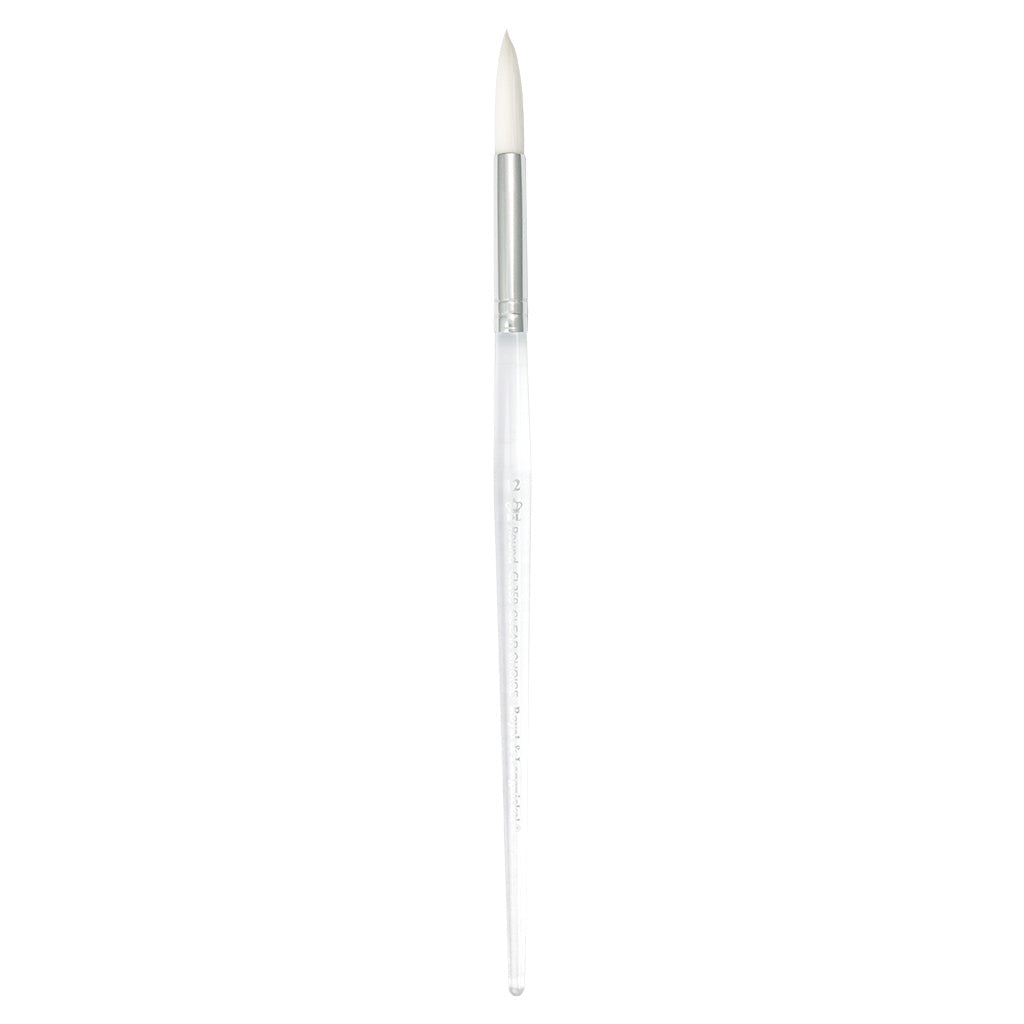 CL259-12 - Clear Choice™ White Taklon Round Brush Size 12