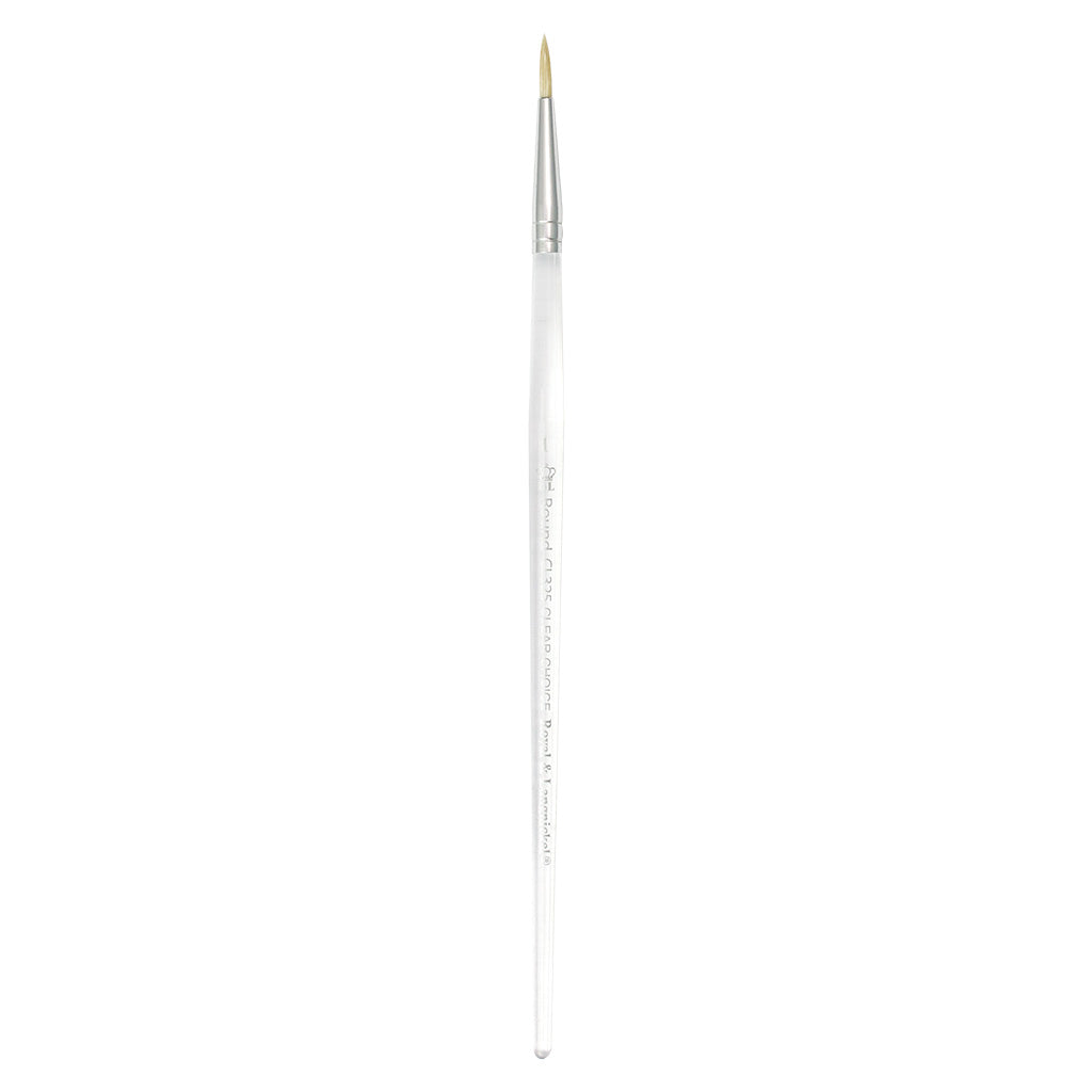 CL325-1 - Clear Choice™ White Bristle Round Brush Size 1