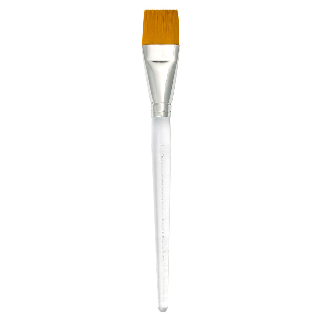 CL700-1" - Clear Choice™ Golden Taklon Wash Brush Size 1"