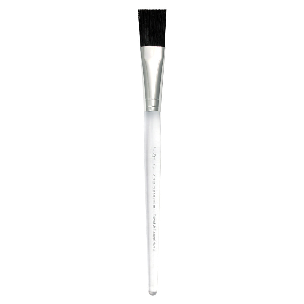 CL715-3/4" - Clear Choice™ Black Bristle Flat Brush Size 3/4"