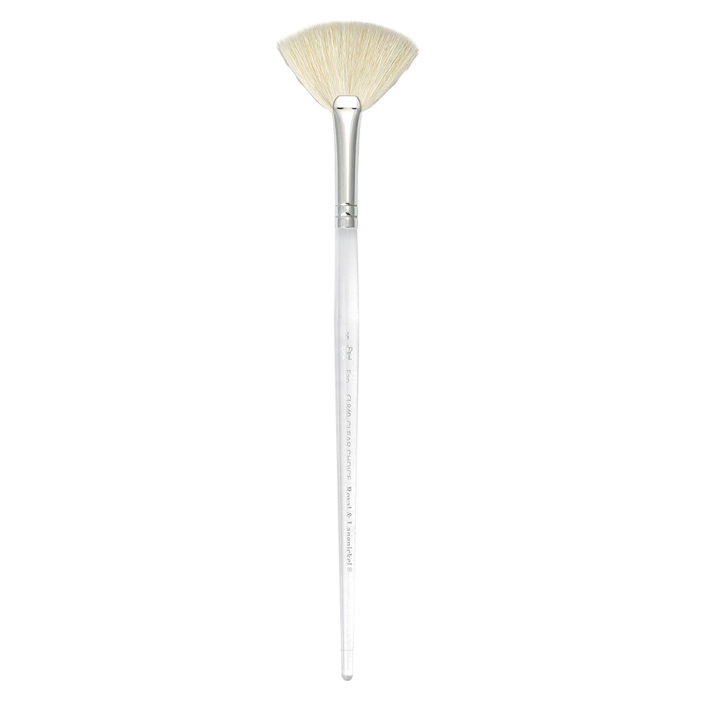 CL840-8 - Clear Choice™ Goat Fan Brush Size 8