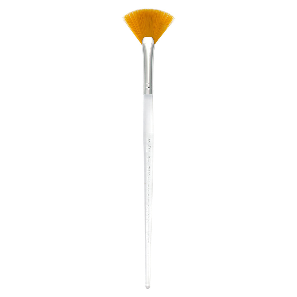 CL850-8 - Clear Choice™ Golden Taklon Fan Brush Size 8