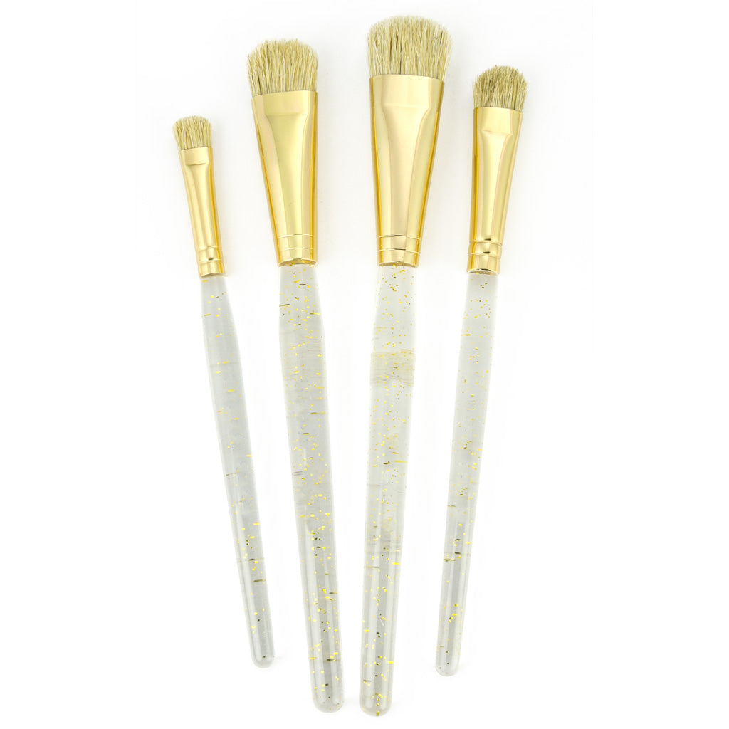 CLSTEN-23 - Clear Choice™ 4pc Half Moon Stencil Brush Set