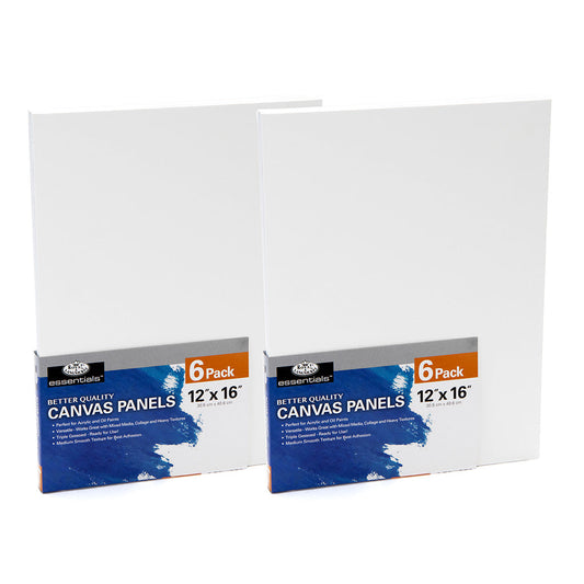 CNVB-1216-6 - 6-pack 12" x 16" Canvas Board