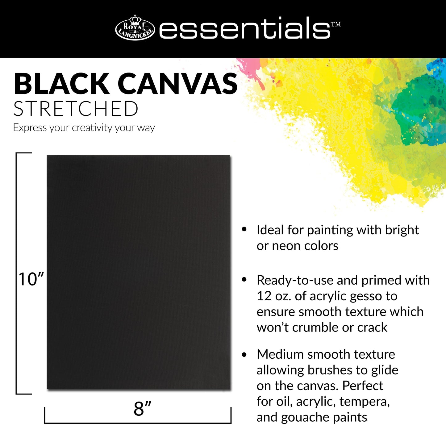 CNVB-BLK810-2 | 2pk 8 x 10 Panel Value Black