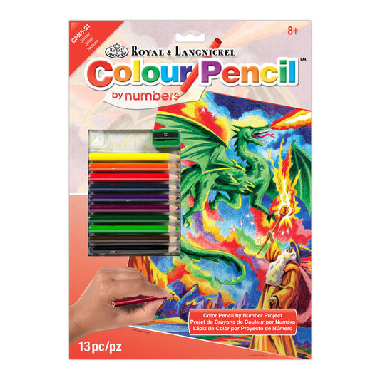 CPN5 - Colour Pencil by numbers™ 13pc 8.75" x 11.75" Sorcerer Project