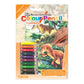 CPNMIN-112 - Colour Pencil by numbers™ 12pc 5" x 7" Dinosaurs Project