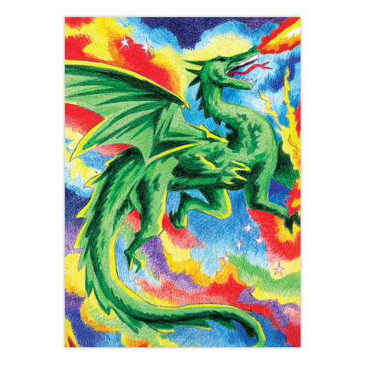 CPNMIN-116 | Colour Pencil by numbers™ 12pc 5" x 7" Dragon Project