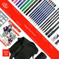 FA-102 - Essentials™ 32pc Manga Drawing & Sketching Travel Art Set infographic 2