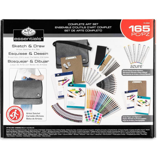 FA-59962 - Sketch & Draw Artist Satchel Art Set 165pc package front