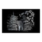 FAM Series | Engraving Art™ Famous Places 11-1/4"x 15-3/8" Silver Foil Project