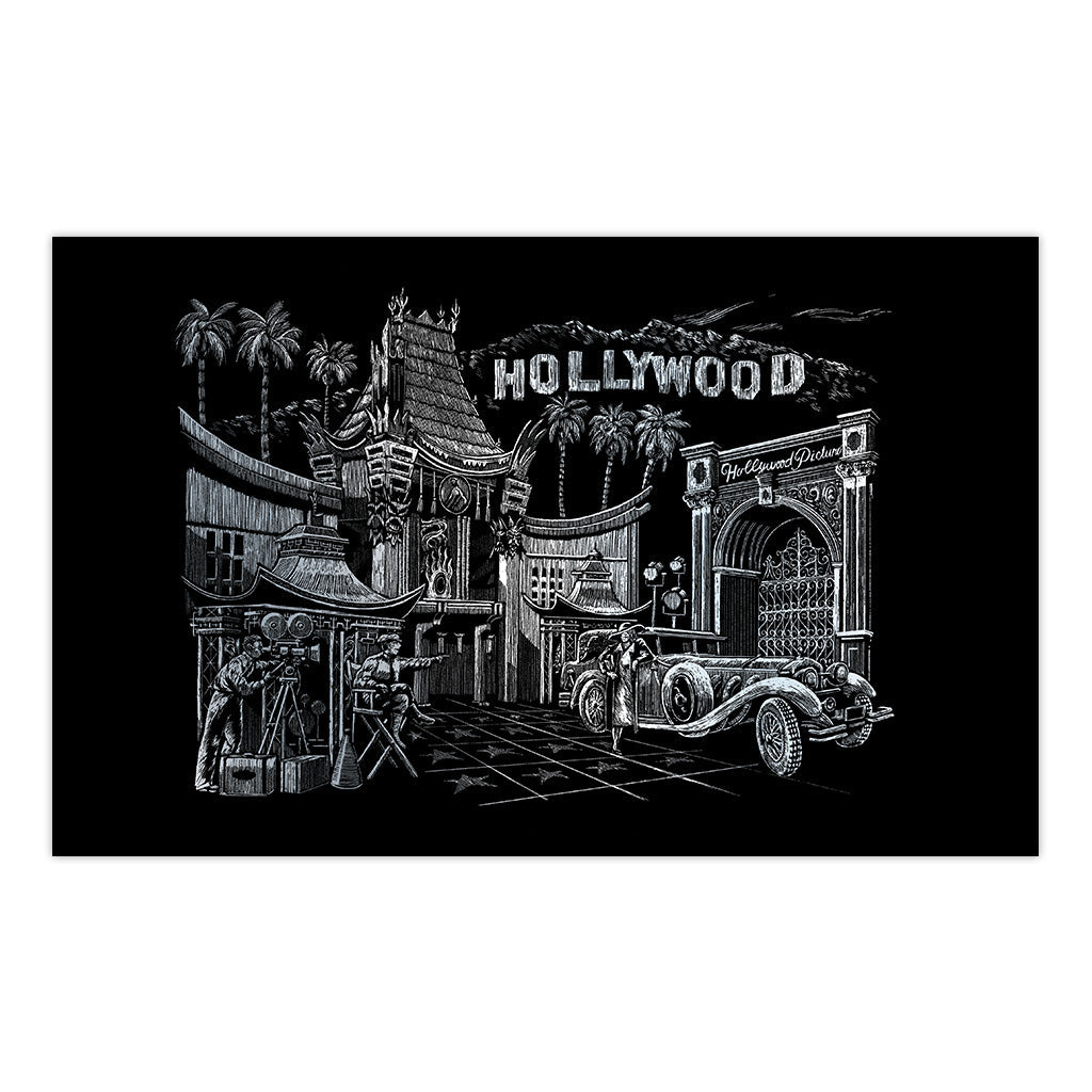 FAM Series | Engraving Art™ Famous Places 11-1/4"x 15-3/8" Silver Foil Project