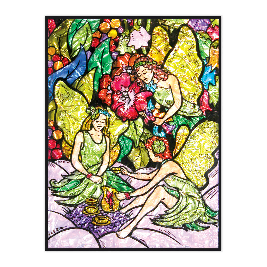 FPBN-5 | Foil Painting by numbers™ 11pc 8.25" x 10.25" Flower Fairies Project