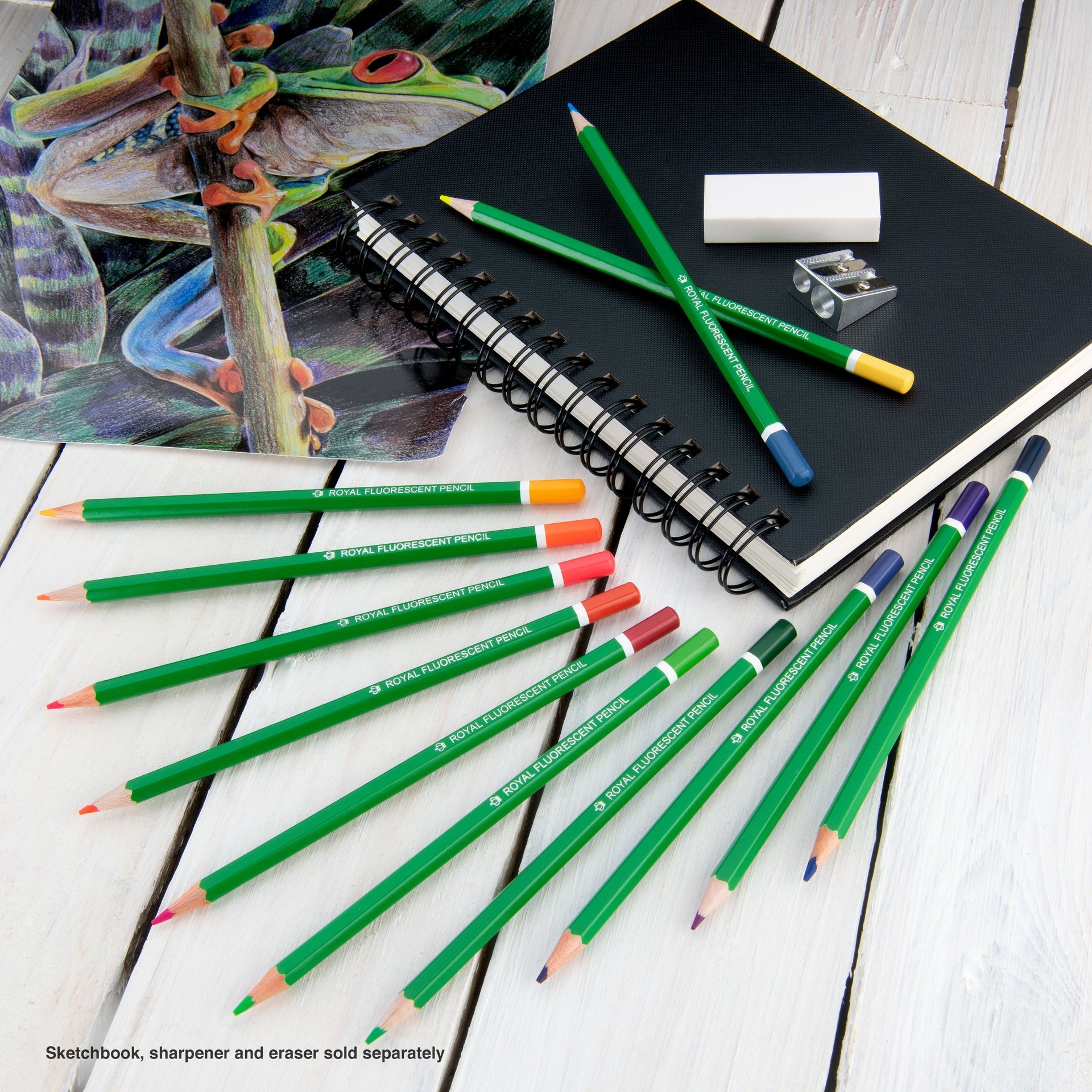 FPEN-12 | 12pc Fluorescent Artist Pencils – Royal & Langnickel