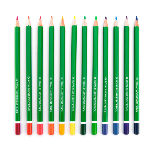 FPEN-12 - 12pc Fluorescent Artist Pencils