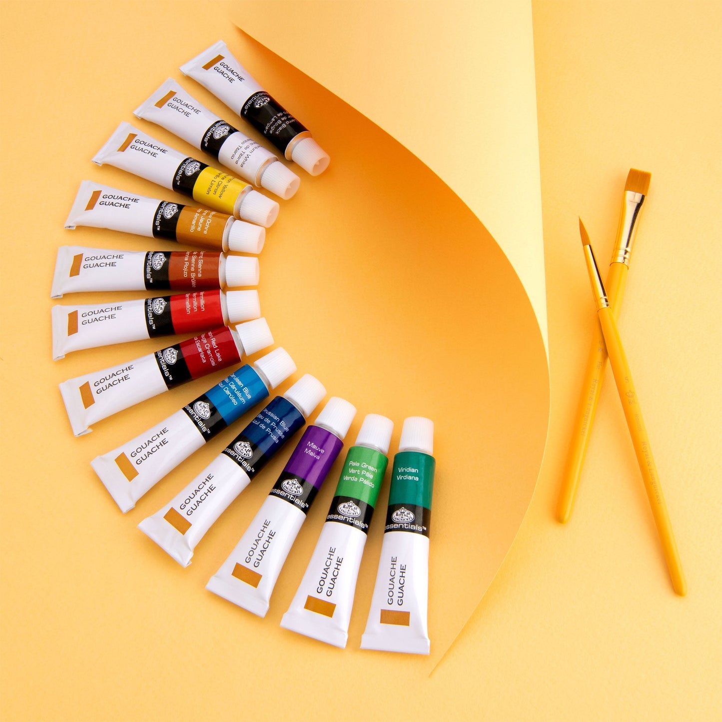 GOU12 Series | Gouache Paint Packs with Brushes - 12 ml