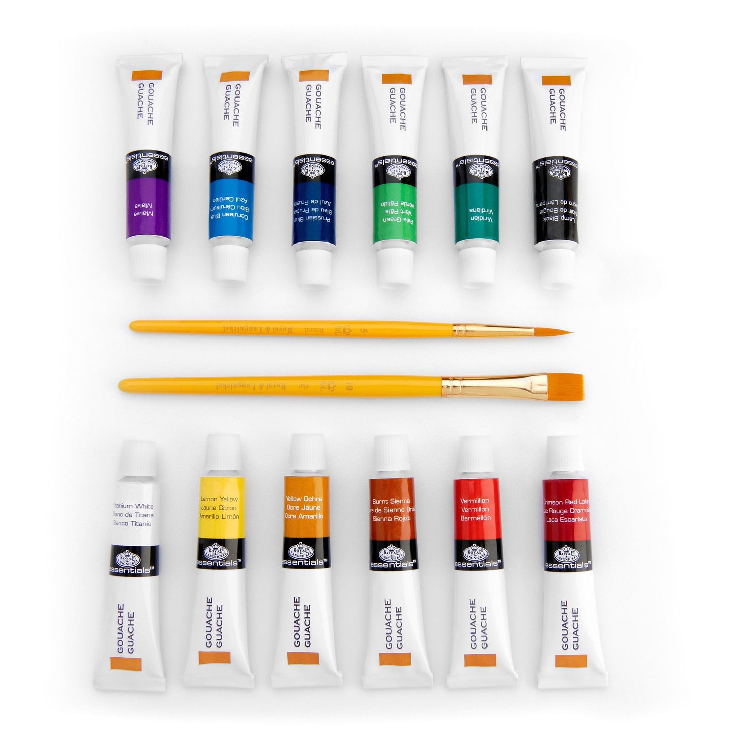 GOU12 Series | Gouache Paint Packs with Brushes - 12 ml