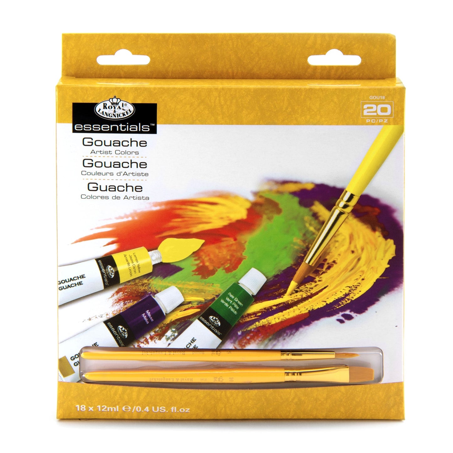 GOU18 - Gouache Paint Packs 18 Pack - 12 ml