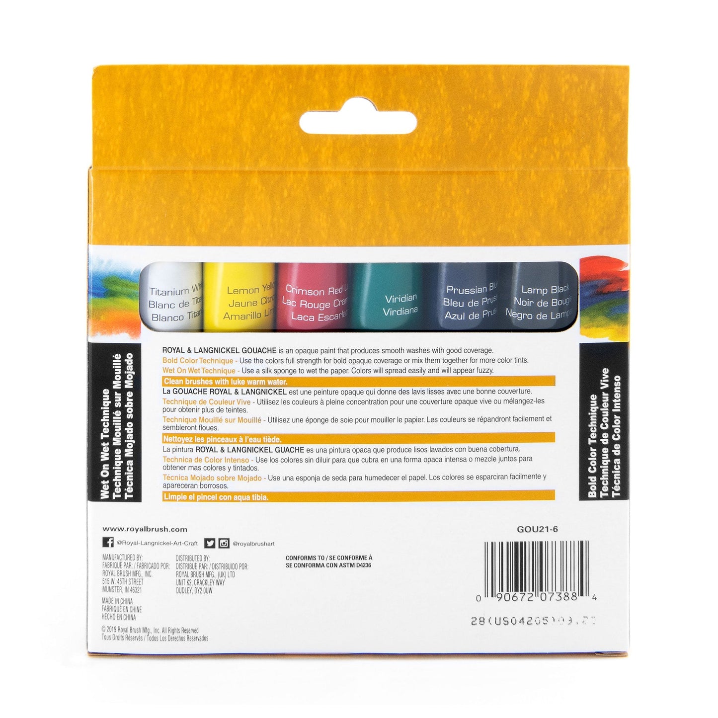 GOU21-6 | Gouache Paint Packs - 21 ml