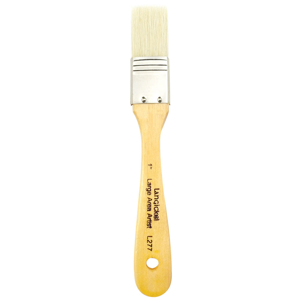 L277-1" - Large Area Bristle Short Handle Artist Brush Size 1"