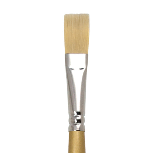 L820F-1/8" - Brown Nylon Flat Brush Size 1/8"