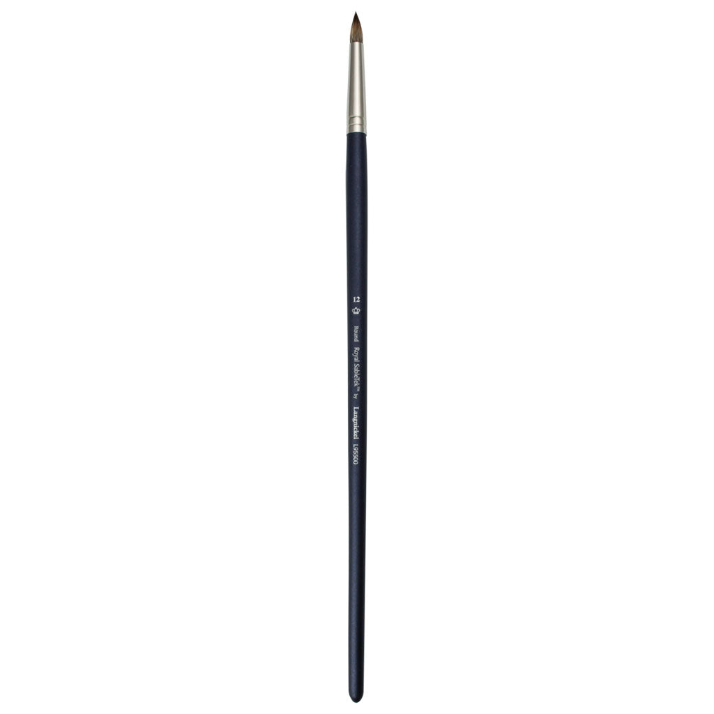 L95500-12 - Royal Sabletek Long Handle Round Brush - 12