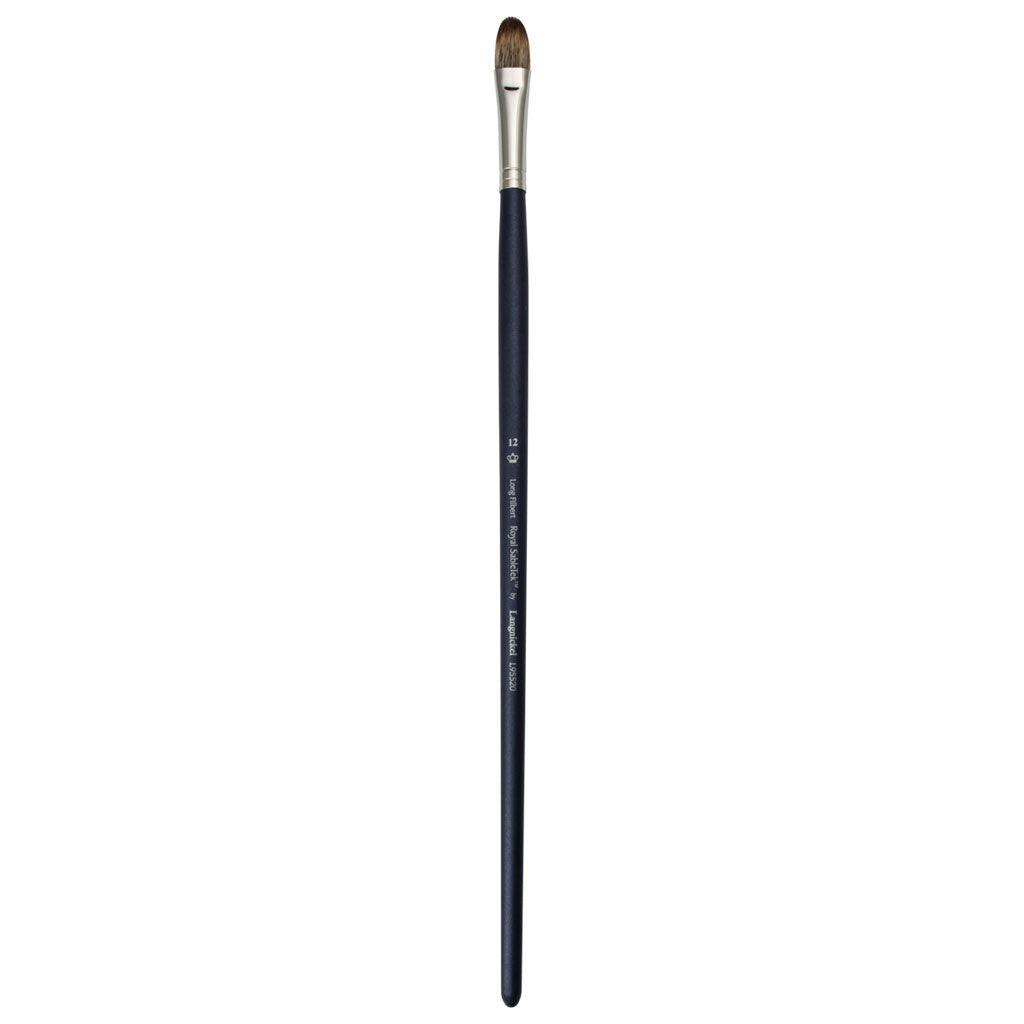 L95520-12 - Royal Sabletek Long Handle Long Filbert Brush - 12