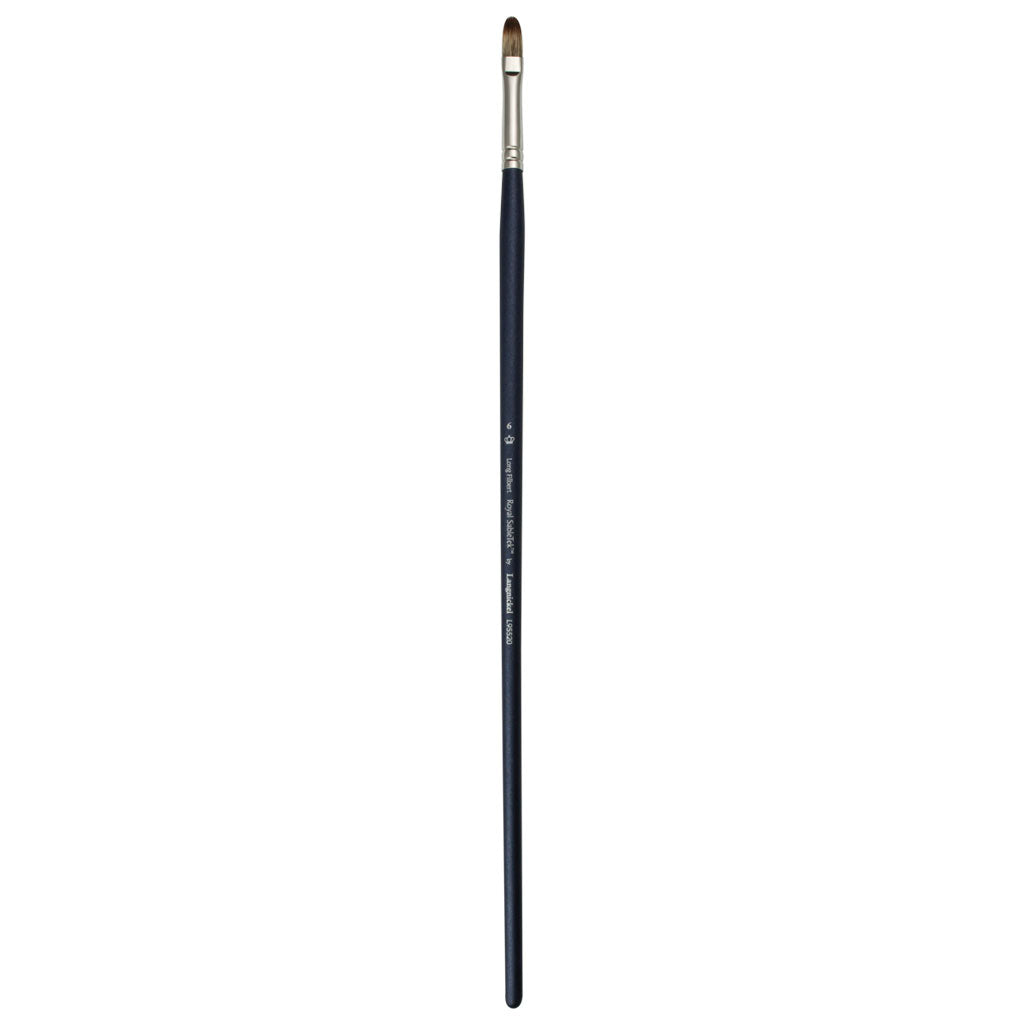 L95520-6 - Royal Sabletek Long Handle Long Filbert Brush - 6