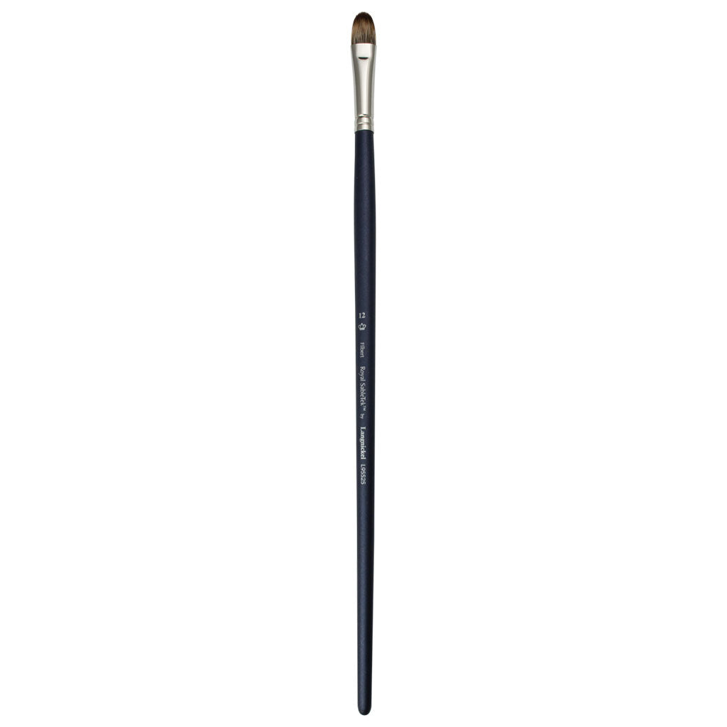 L95525-12 - Royal Sabletek Long Handle Filbert Brush - 12