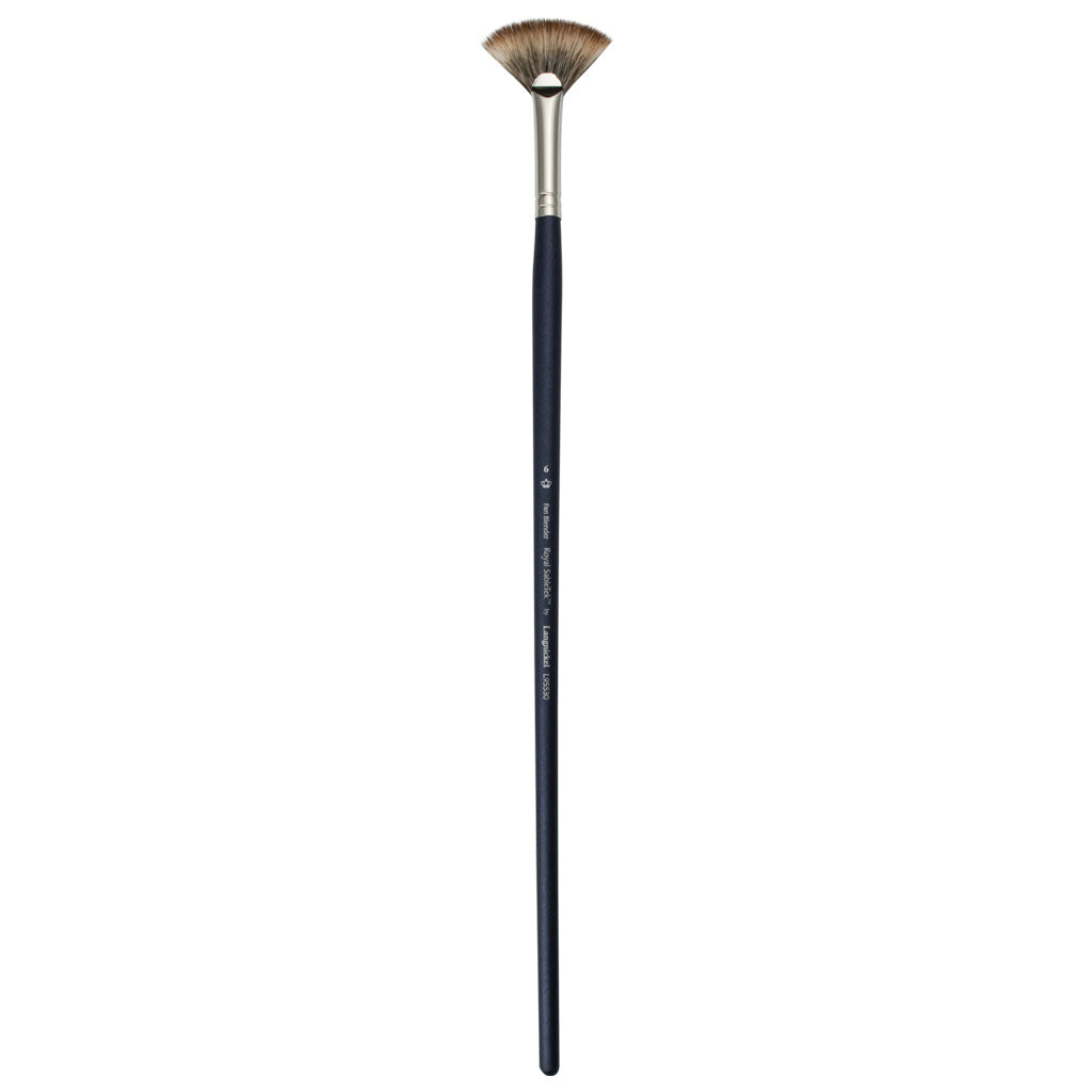 L95530-6 - Royal Sabletek Long Handle Fan Blender Brush - 6