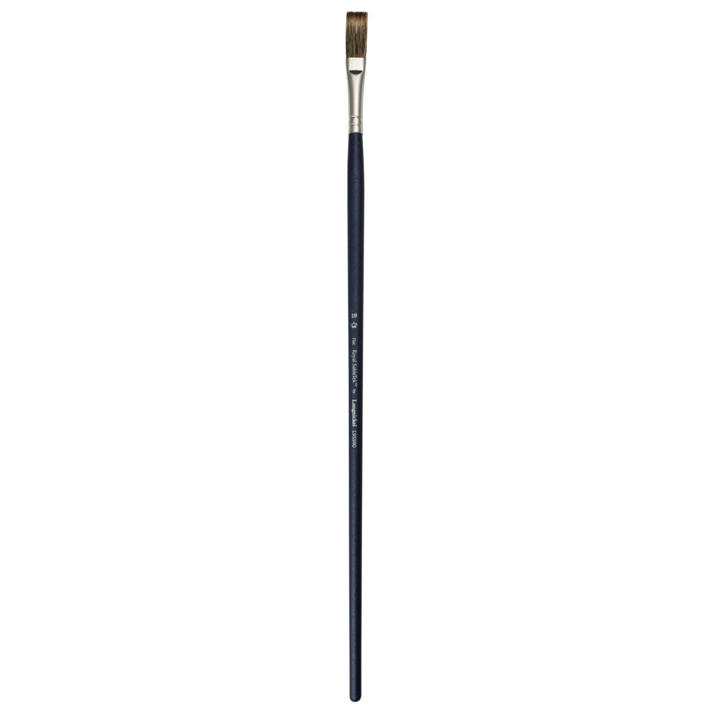 L95590-10 - Royal Sabletek Long Handle Flat Brush - 10