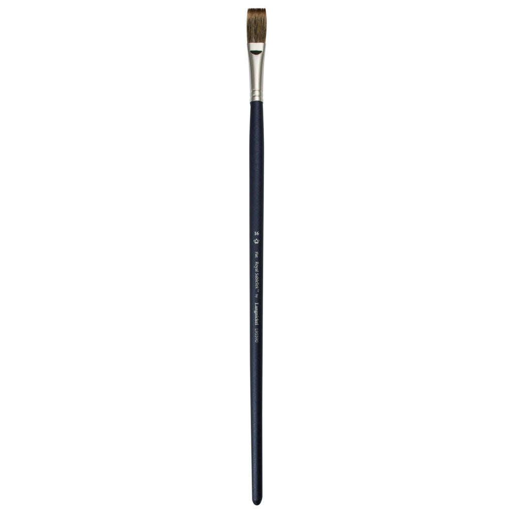 L95590-16 - Royal Sabletek Long Handle Flat Brush - 16